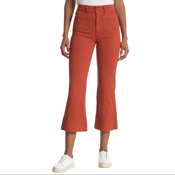 NWT FAHERTY Uma High Waisted Pants in Ginger Spice - 25 - Picture 1 of 4